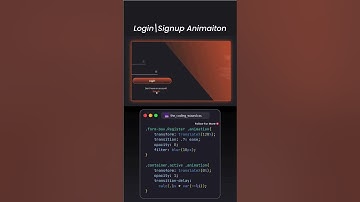 Unique Glassmorphism Login & Signup Form — HTML & CSS Only
