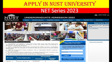 Apply in NUST University Islamabad 2022 | NET Series 1 2023 Admissions Open | Education news