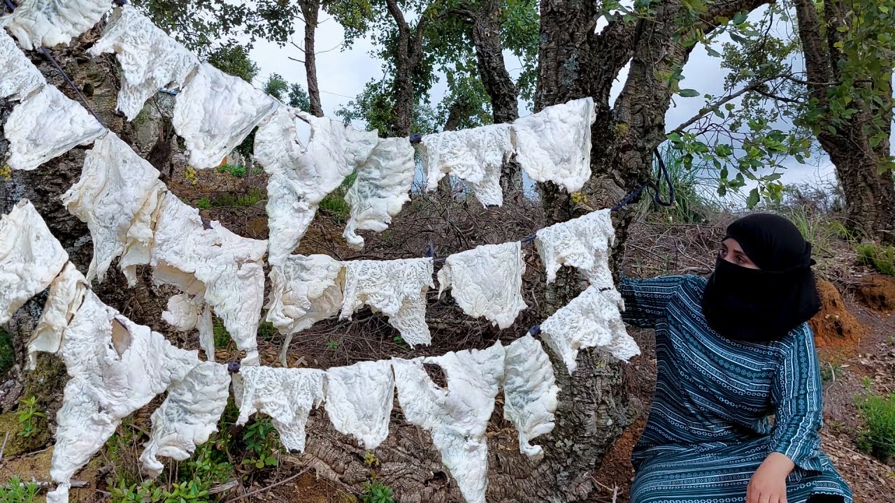 طبخ وتخزين شحمة عيد الاضحى المبارك/ وتحضير طبق كسرة الشحمة