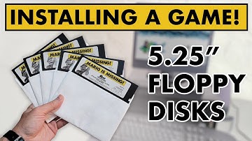 Installing a DOS game with 5.25" floppy disks on a Windows 95 PC - Mario is Missing! (1992)