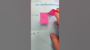 Writing Net Ionic equations for precipitation and dissolution #chemistry #apchemistry #apchem