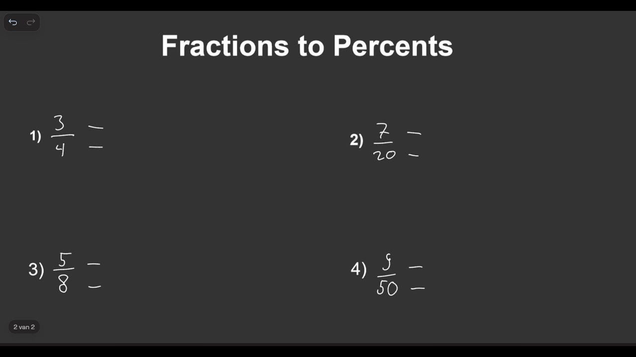 Turn Fractions into Percents – Easy Step by Step Guide! - YouTube