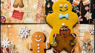 Gingerbread Man Journal - Picking Papers