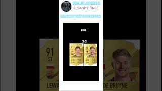 DE BRUYNE VS LEWANDOWSKİ)( FUTBOL HASTASI) #new #futbol #fifa #futbolcular #keşfet #vs