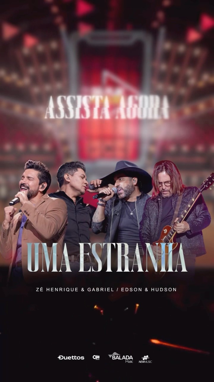 Está no ar o clipe de ‘Uma Estranha’ lá no YouTube. Assista agora! ?♥️ @edsonehudson #UmaEstranha
