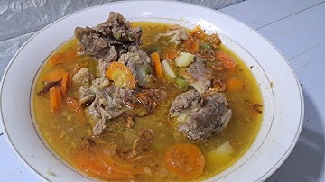 RESEP SOP IGA DAGING SAPI ENAK EMPUK KUAHNYA GURIH MUDAH BUATNYA