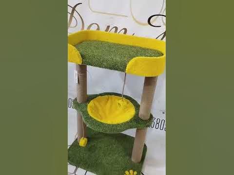 домік для котів своїми руками!! #кігтеточка #котам #кіт #царапка # ...