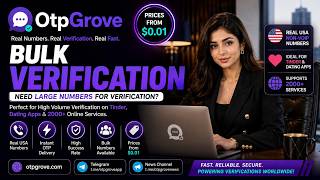 Bulk SMS Verification Service | Real USA Numbers | OTPGrove