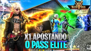 ELE ME DESAFIOU NO X1 VALENDO PASSE DE ELITE - Free fire 💙