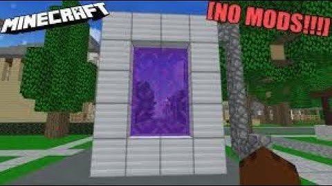 How To Make A Portal From Any Block In Minecraft 1.15.2