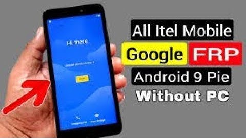 Itel 1516 google account frp bypass