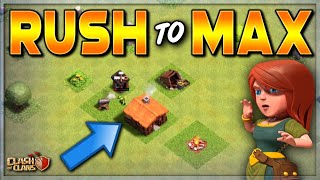 RUSH TO MAX!  NEW (epic) CLASH OF CLANS SERIES!