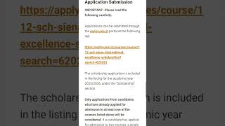 Study in Italy for Free 🇮🇹 | Siena International Excellence Scholarship 2026 #studyabroad