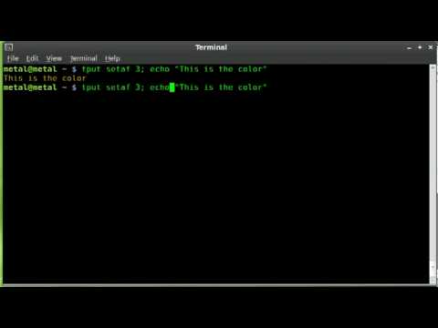 tput - tutorial #1 colors - BASH - Linux