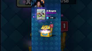 Goldtruhe Arena 21, mal sehen was drin ist.  #clashroyale #clash #clips #gaming