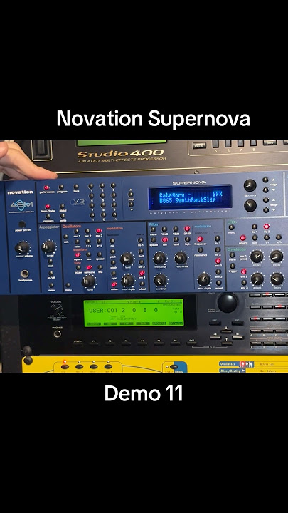 Novation Supernova Demo 11 #asmr #synth #sound-effect #ringtone #noise