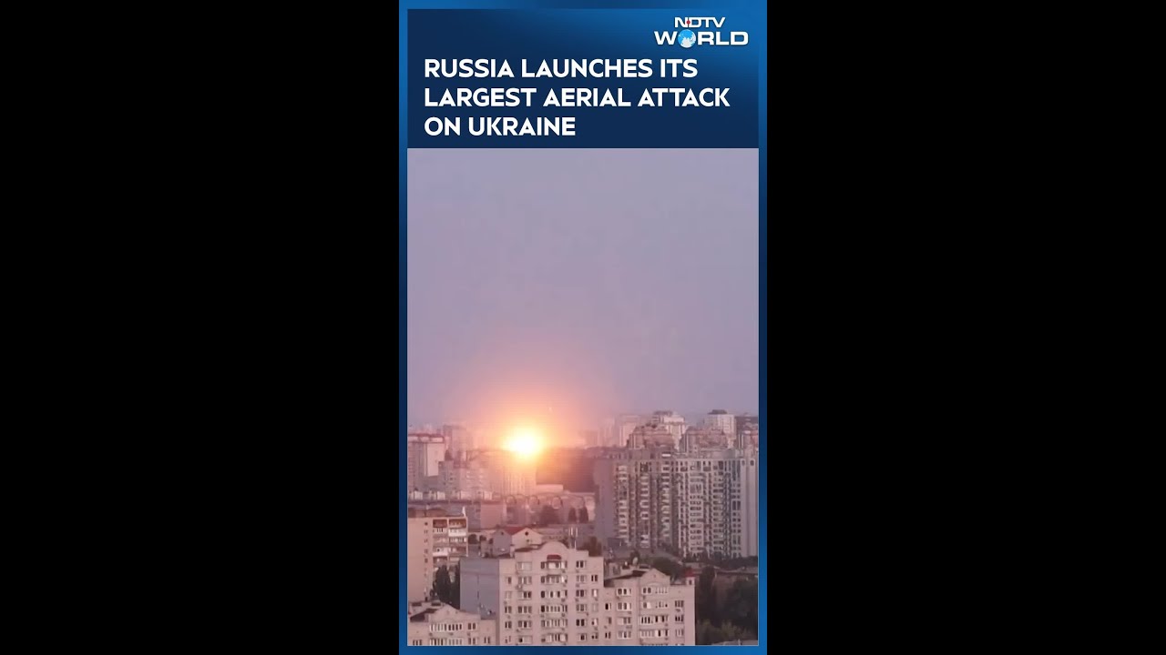 Russia Launches Its Largest Aerial Attack On Ukraine Since The War Began