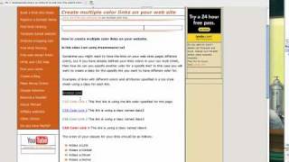 How to add multiple colors to your website links with Dreamweaver cs5 using css. Wealth