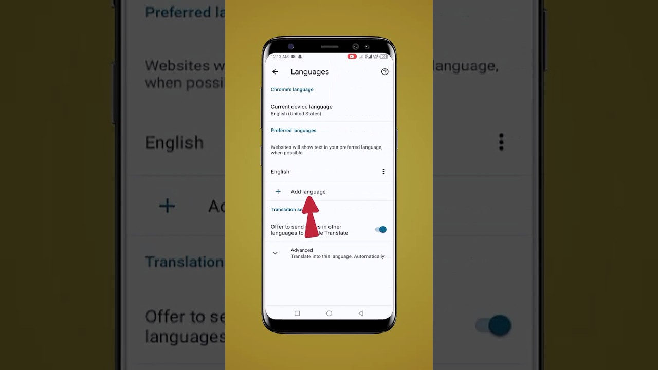 How to change weather notification language in google on android
