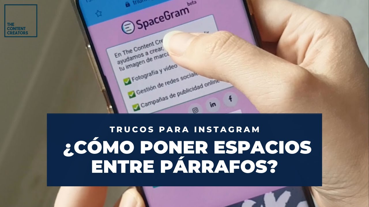 TRUCOS DE INSTAGRAM ¿CÓMO PONER ESPACIOS ENTRE PÁRRAFOS? YouTube