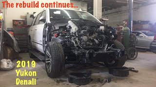 Putting a used front end on a 2019 Yukon Denali rebuild