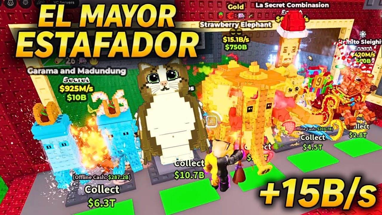 ROBÉ STRAWBERRY ELEPHANT DE 15Bs AL MAYOR ESTAFADOR DE STEAL A BRAINROT 😱