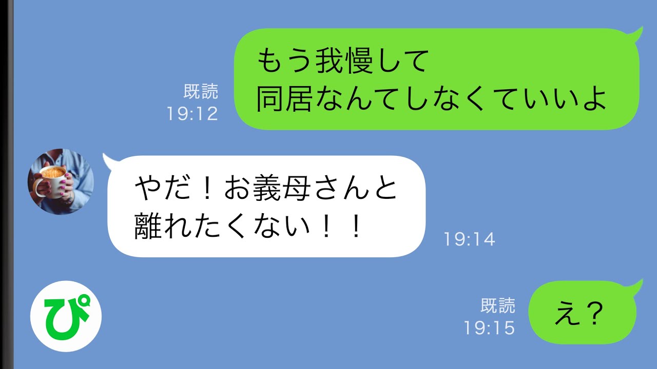 【LINE】DQN義母の嫌がらせを全て好意で受け取る嫁「お義母さん優しい＾＾」俺「嘘だろ…？」→その後…【スカッと修羅場】