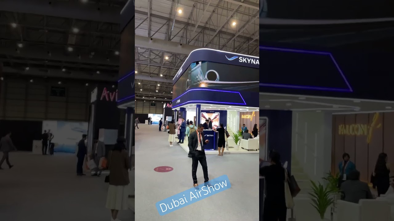 Dubai AirShow 2024 indoor stands 