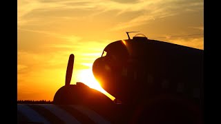 Landing A C-47 Dakota Placid Lassie At Lido Airport Venice Italy Aka Giovanni Nicelli Airport
