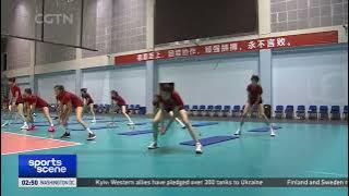 China's women's national volleyball team holds first training in 2023 中国女排集训