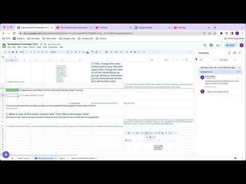 How to tag someone on Google Sheets and work collaboratively