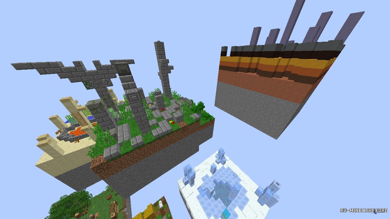 Карта для майнкрафт один чанк