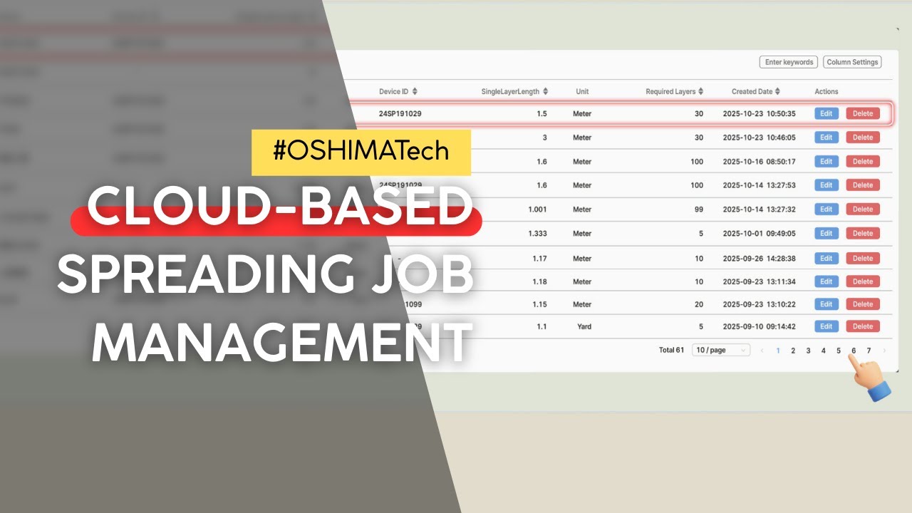 Cloud-Based Spreading Job Management for Garment Factories | 