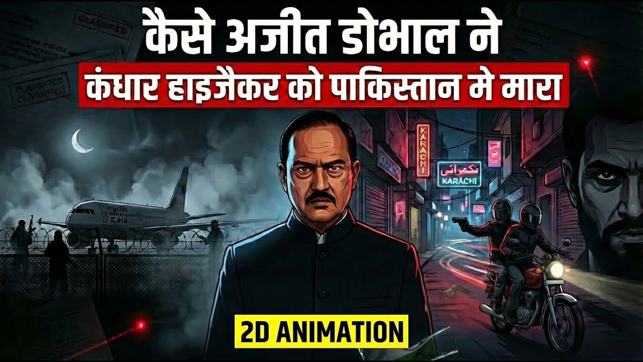 Kaise Ajit Doval ne Kandahar Hijacking ka Badla Liya | 2D Animation 