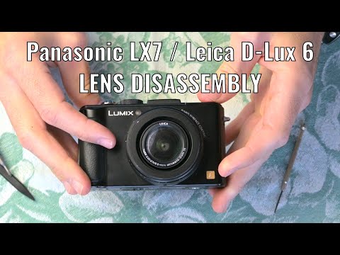 Panasonic LX7 / Leica D-Lux 6 complete lens teardown/disassembly