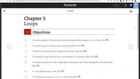 Daniel Liang C++ Sections 5.1 and 5.2