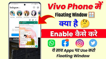Vivo Phone Me Fioating Window 🪟 Kaise Use Kare | How To Enable Fioating Window Setting On Vivo Phone