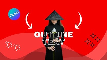 How to Create Outline Text Effect Layer in Canva | Canva Tutorial