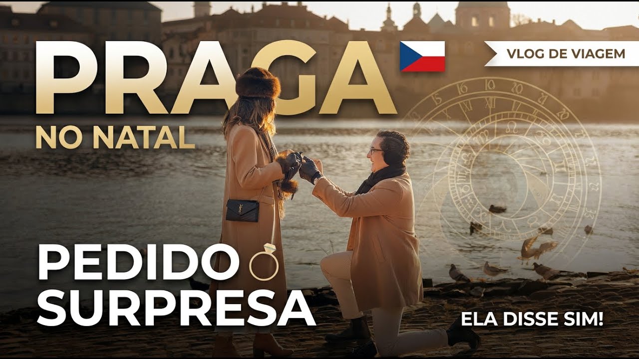 PRAGA no Natal: mercados de Natal + pedido de noivado surpresa (ELA DISSE SIM!)