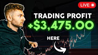 LIVE TRADING CRYPTO - How To Profit +$3,475 In A Week | 10x Strategy