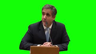 Green Screen "500 Times" Michael Cohen Testimony Meme