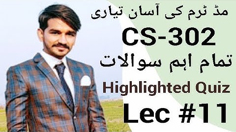 CS302 Lecture 11|VU short lectures by Amir|DLD short lectures|midterm preparation|CStudy with Amir