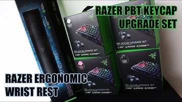 UNBOXING - RAZER PBT KEYCAP UPGRADE SET & ERGONOMIC WRIST REST