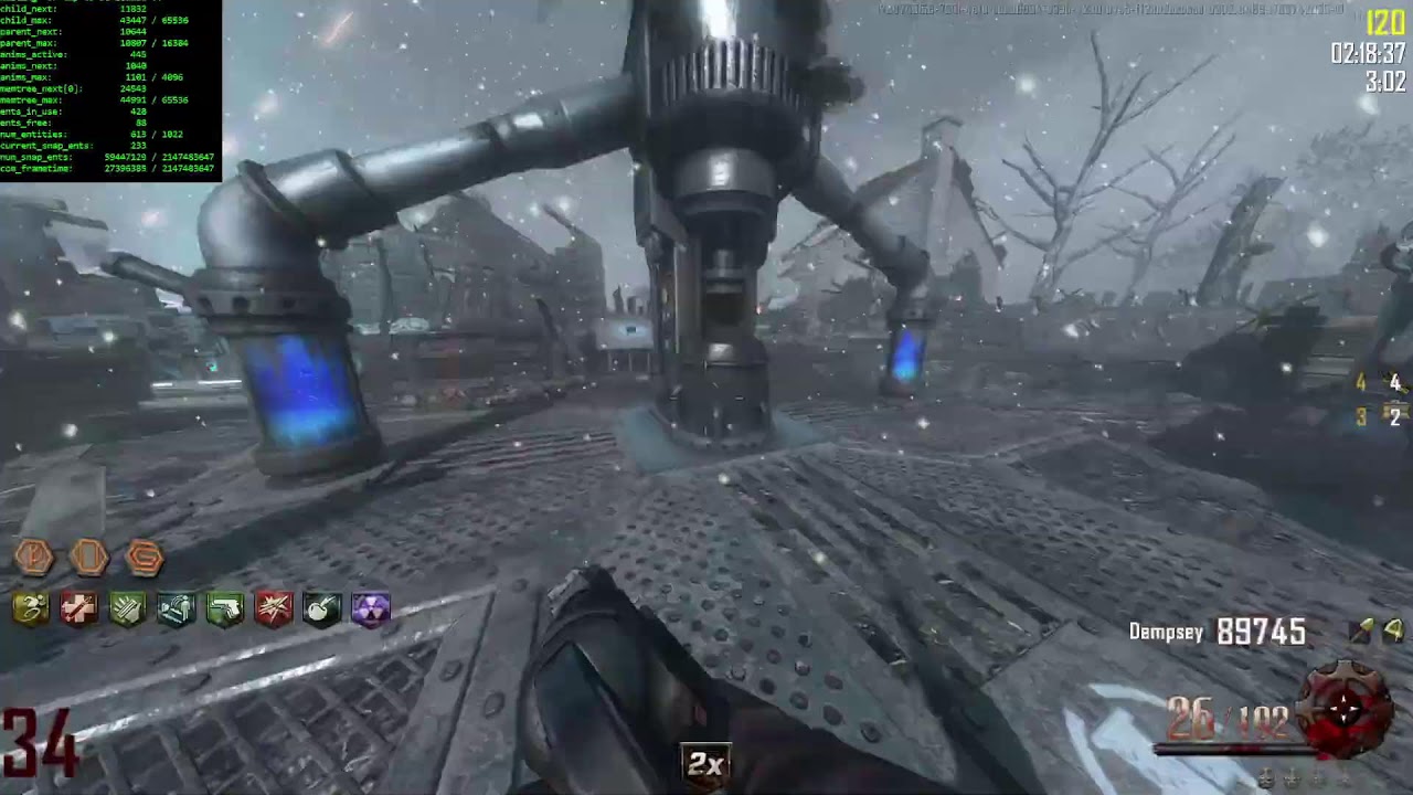 Black Ops 2 Zombies Origins high round attempt