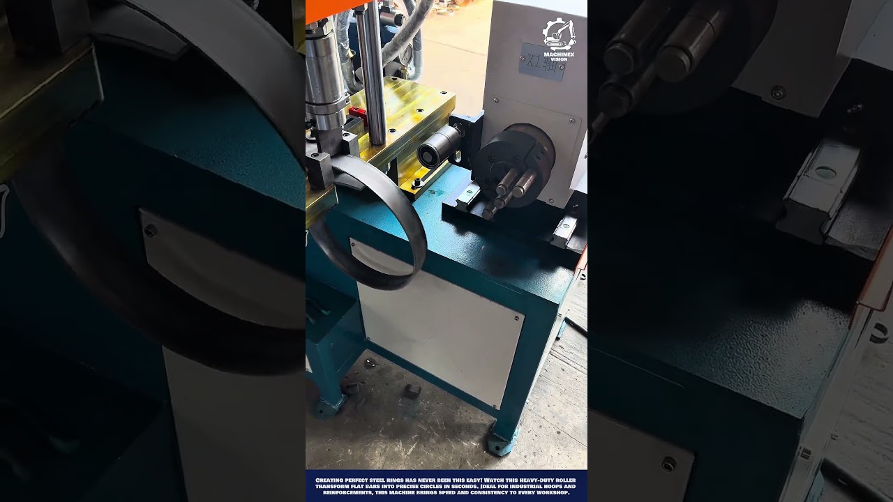 Ring-Forming Machine to Create Perfect Circles from Flat Bars