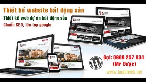 Thiết kế website bất động sản bằng wordpress