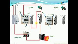 Reverse forward starter control wiring Kaise Kare [Hindi]