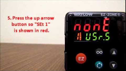 Watlow EZ-ZONE PM 4 of 8 - Save User Set