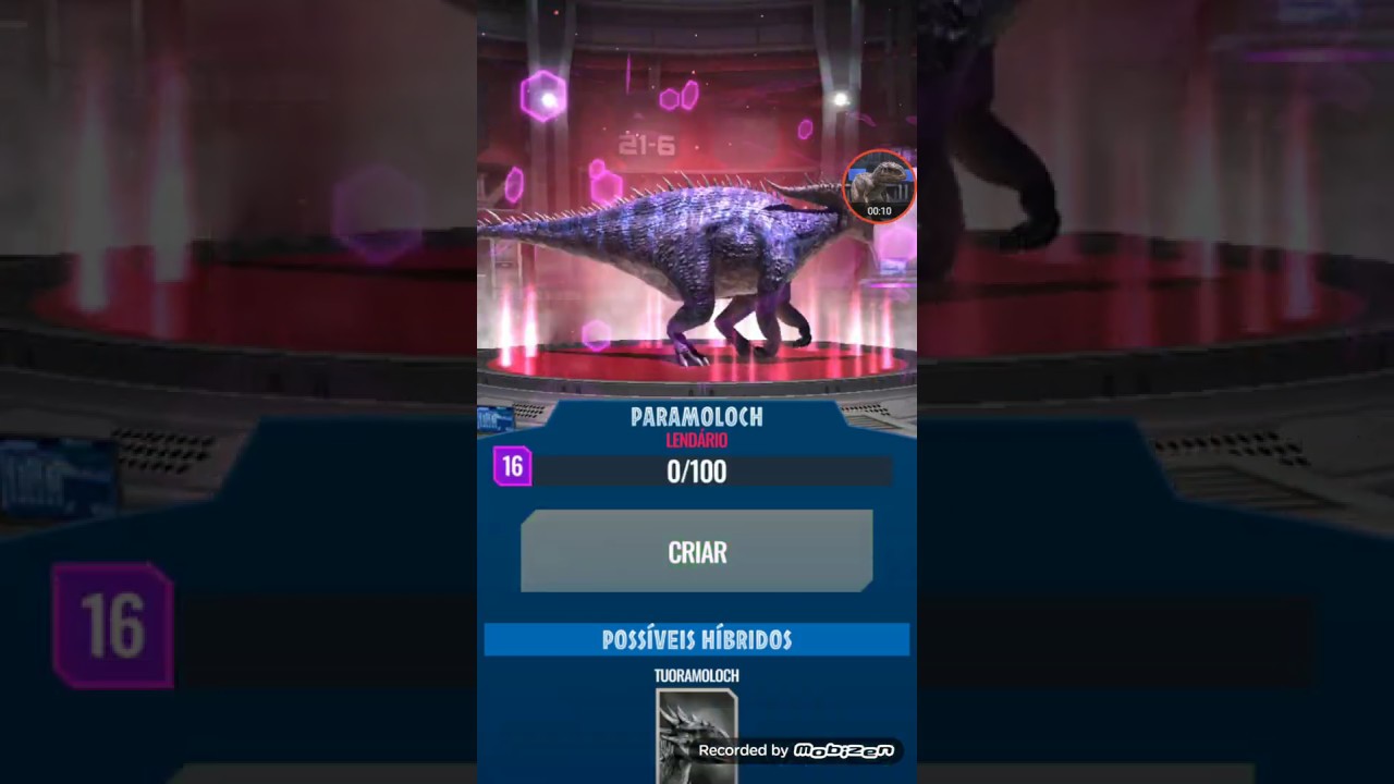 Híbrido Paramoloch Desbloqueado - JURASSIC WORLD ALIVE - YouTube