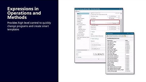 Smarter NX CAM Programming with Expressions in Operations and Methods